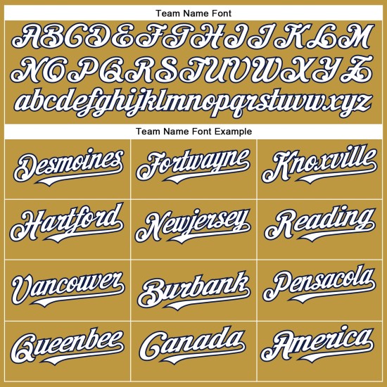 Weiß-Marineblau Authentic Baseball Custom Old Jersey Gold