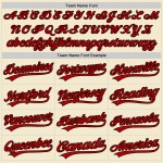 Authentisches Cream Baseball Jersey Throwback Custom Rot-Schwarz Authentisches Cream Baseball Jersey Throwback Custom Rot-Schwarz
