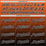 Benutzerdefinierte Orange Schwarz-Weiß Authentic Fade Fashion Baseball Jersey