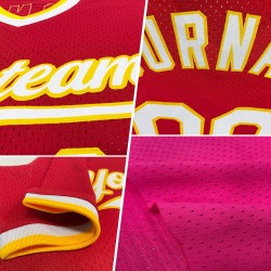 Rosa Blau Jersey Schwarz-Licht Baseball Authentische Throwback Custom