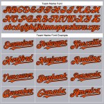 Orange-Schwarzes Baseball-Trikot in Grau