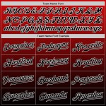 Benutzerdefinierte rot schwarz-weiß authentische verblasst Mode Baseball Jersey